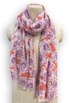 Buy_Pashma_Orange Carnation Silk Cashmere Scarf _at_Aza_Fashions