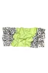 Shop_Pashma_Green Geometric Tessellations Contemporary Silk Cashmere Scarf _at_Aza_Fashions