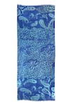 Buy_Pashma_Blue Paisley Floral Motif Pattern Silk Cashmere Scarf _Online_at_Aza_Fashions