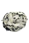 Buy_Pashma_Black Floral Bloom Pattern Scarf _Online_at_Aza_Fashions