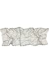 Shop_Pashma_White Geometric Abstract Silk Cashmere Scarf _at_Aza_Fashions