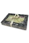 Buy_Pashma_Green Flora And Fauna Linen Scarf _Online_at_Aza_Fashions