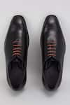 Shop_BUBBER COUTURE_Black Scott Brogue Shoes _at_Aza_Fashions