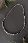 Buy_Mero Jewellery_Silver Plated Stone Ashtamani Embellished Long Necklace _at_Aza_Fashions