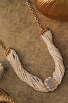 Shop_Curio Cottage_White Pearl Glimmer Choker Necklace _at_Aza_Fashions