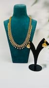 Shop_Zaza By Somya_Gold Plated Stone Heritage Bliss Studded Necklace Set _at_Aza_Fashions