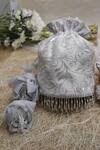 Buy_Vareli Bafna_Silver Embroidery Opal Potli Bag _at_Aza_Fashions