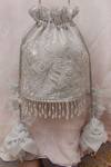 Shop_Vareli Bafna_Silver Embroidery Opal Potli Bag _at_Aza_Fashions