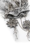 Buy_Vareli Bafna_Silver Embroidery Warq Leaf Applique Potli Bag _Online_at_Aza_Fashions