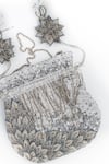 Shop_Vareli Bafna_Silver Embroidery Warq Leaf Applique Potli Bag _Online_at_Aza_Fashions