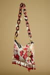 Buy_The Garnish Company_Red Printed Ushra Floral Tasselled Bag _Online_at_Aza_Fashions