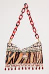 Buy_The Garnish Company_Brown Printed Sher Animal Bag _at_Aza_Fashions