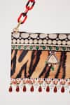 The Garnish Company_Brown Printed Sher Animal Bag _Online_at_Aza_Fashions