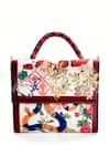 The Garnish Company_Cream Printed Nyoka Blossom Bag _Online_at_Aza_Fashions