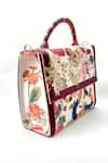 Buy_The Garnish Company_Cream Printed Nyoka Blossom Bag _Online_at_Aza_Fashions