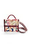 Shop_The Garnish Company_Cream Printed Nyoka Blossom Bag _Online_at_Aza_Fashions