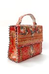 Shop_The Garnish Company_Red Bead Tindra Floral Print Sling Bag _Online_at_Aza_Fashions