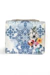 Shop_The Garnish Company_Blue Palenque Mosaic Print Bag _at_Aza_Fashions