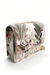 The Garnish Company_Beige Bead Moonlit Mangroove Print Sling Bag _Online_at_Aza_Fashions