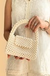 Buy_AMYRA_Off White Embellished Lenora Pearl Bag _at_Aza_Fashions