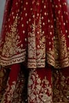 Buy_Torani_Red Jeni Silk Embroidered Dori Shamse Raazi Scalloped Anarkali Lehenga Set _Online_at_Aza_Fashions