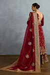 Torani_Red Jeni Silk Embroidered Dori Shamse Raazi Scalloped Anarkali Lehenga Set _at_Aza_Fashions