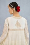 Torani_Ivory Muslin Silk Embroidered Dori Round Maahe Ruma Floral Heart Anarkali _at_Aza_Fashions