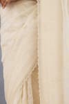 Torani_Ivory Organza Embroidered Thread Maahe Ilina Saree _Online_at_Aza_Fashions