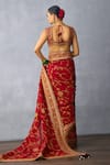 Shop_Torani_Red Organza Embroidered Sequin Shamse Ilina Saree _at_Aza_Fashions