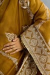 Torani_Yellow Organza Embroidered Zardosi Mehre Mariam Saree _Online_at_Aza_Fashions