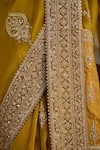 Buy_Torani_Yellow Organza Embroidered Zardosi Mehre Iman Saree _Online_at_Aza_Fashions