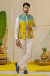 Buy_Runit Gupta_Ivory Vegan Silk Plain Shirt Kurta And Pant Set _at_Aza_Fashions