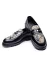 Buy_SHUTIQ_Black Embellished Kizbara Stud Shoes _at_Aza_Fashions