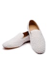 Buy_SHUTIQ_Ivory Embellished Margarita Pearl Shoes _at_Aza_Fashions