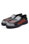 SHUTIQ_Multi Color Woven Perri Leather Shoes _Online_at_Aza_Fashions