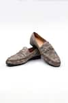 Buy_SHUTIQ_Grey Camouflage Reed Pattern Shoes _at_Aza_Fashions