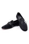 Buy_SHUTIQ_Black Embellished Star Cummerbund Shoes _at_Aza_Fashions