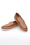 Buy_SHUTIQ_Brown Bere Otimo Jute Weave Design Slip On Shoes _at_Aza_Fashions