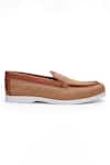 SHUTIQ_Brown Bere Otimo Jute Weave Design Slip On Shoes _Online_at_Aza_Fashions