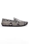 SHUTIQ_Beige Blaze Snake Skin Textured Loafers _Online_at_Aza_Fashions