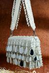 Buy_Nayaab by Sonia_White Mirror Aaina Kasse Embroidered Box Shaped Potli Bag _Online_at_Aza_Fashions