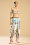 Buy_Rajdeep Ranawat_Ivory Modal Satin Print Florista Turkish Pant _Online_at_Aza_Fashions