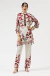 Buy_Rajdeep Ranawat_Ivory Modal Printed Floral Premaz Pant _at_Aza_Fashions