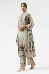 Buy_Rajdeep Ranawat_Multi Color Silk Printed Floral Band Ghazala Tunic _Online_at_Aza_Fashions