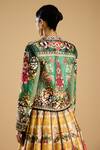 Buy_Rajdeep Ranawat_Green Poly Silk Embroidered Sequin Open Jignasa Jacket _Online_at_Aza_Fashions