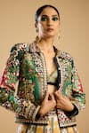 Buy_Rajdeep Ranawat_Green Poly Silk Embroidered Sequin Open Jignasa Jacket 