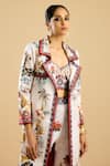 Rajdeep Ranawat_Ivory Dutches Satin Printed Floral Lapel Collar Freya Long Jacket _Online_at_Aza_Fashions