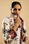 Shop_Rajdeep Ranawat_Ivory Dutches Satin Printed Floral Lapel Collar Freya Long Jacket _Online_at_Aza_Fashions