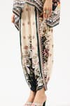 Rajdeep Ranawat_Beige Tunic Silk Printed Floral Band Chanel Sonth With Dhoti Pant _at_Aza_Fashions