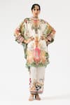 Shop_Rajdeep Ranawat_Multi Color Tunic Silk Printed Floral Band Mabel Geometric Shirt With Pant _Online_at_Aza_Fashions